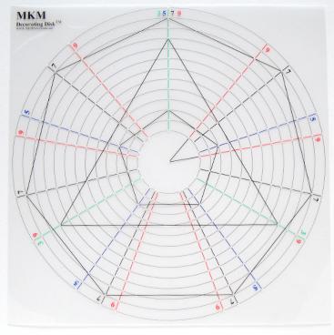 Decoratieschijf Set van 2  MKM Tools groot 38 cm - Afbeelding 2
